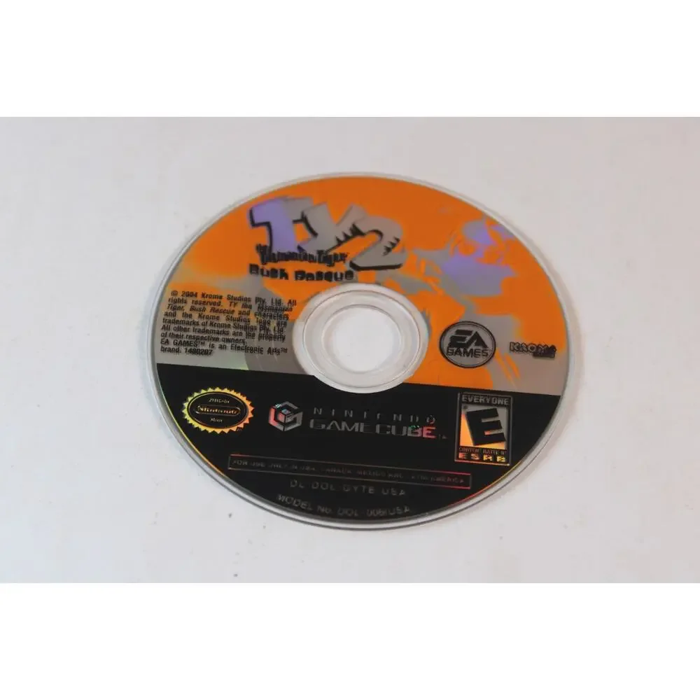 Ty the Tasmanian Tiger 2 Bush Rescue (Nintendo GameCube, 2002) game disc only
